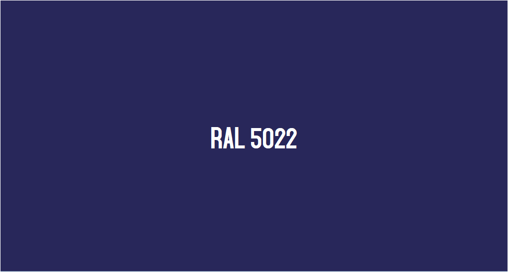 RAL 5022 : Peinture RAL 5022 (Bleu nuit)