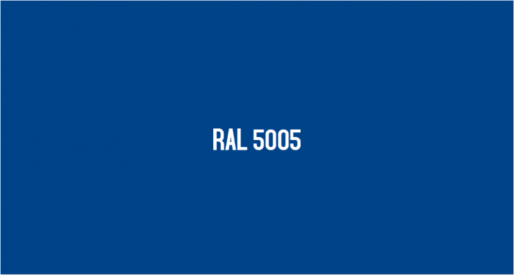 Couleur RAL 5005 : Bleu de sécurité